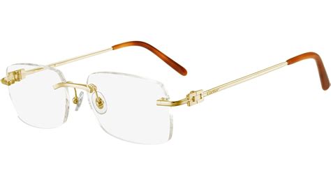 cartier ct0069o|Cartier CT0069O 001 Shiny Gold Optical Frame .